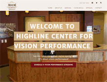 Tablet Screenshot of highlinevisionperformance.com